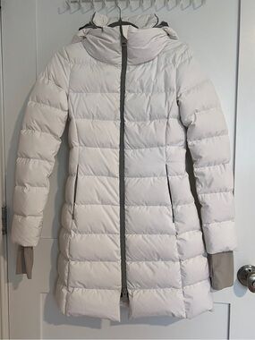 Herno Laminar White GORE-TEX INFINIUM Down Puffer Parka Jacket Size XXS IT36